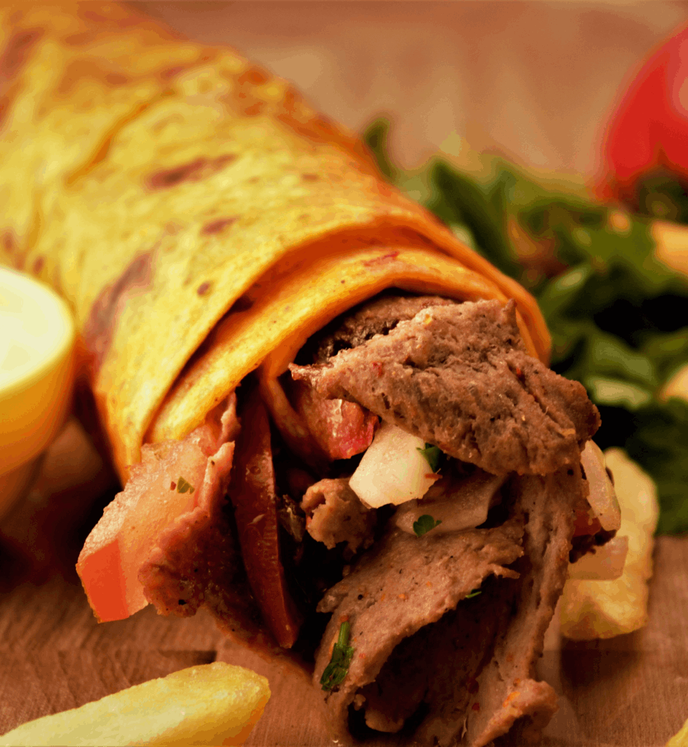 Succulent Shawarmas served at Pak Delicious Bite Takeaway in Broxburn